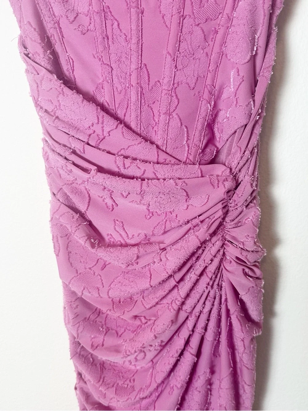 House of CB Cesca Gown Maxi Dress Rose Pink Lilac Corset Extra Small - Picture 8 of 11